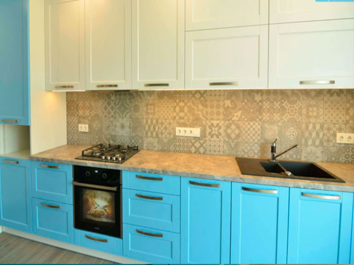 дизайнерские угловые кухни под дерево